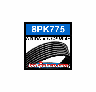 PING - cimba0818 8PK775 Automotive Serpentine Belt | 775mm x 8 RIBS