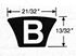 B100 Classical V-Belt. Bando Power King.
