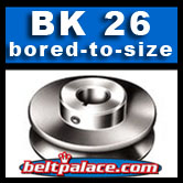 BK26: Light Duty Sheave. Solid Type. Bored to size.