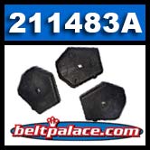 Comet 211483A Puck Kit for Ribbed Cover 94C Duster. 3-Pack.