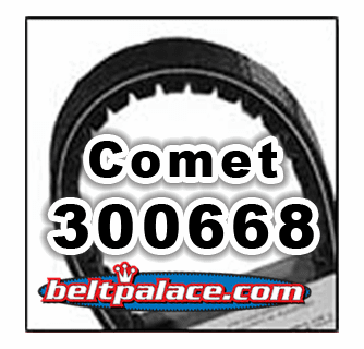 Comet Industries Belt 300668A | 300668 Belt for Brister's ATV-UTV Belt