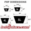 FHP V Belts. 2L through 5L Sections... FHP V Belts. 2L through 5L Sections...