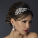 Antique Silver Crystal Feather Bridal Headpiece Headpiece 951***Discontinued***
