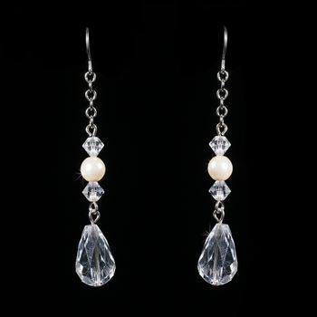 Earring 8439 Silver Ivory