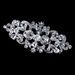Rhodium Silver Clear Rhinestone Vintage Brooch 1000
