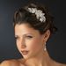 Silver Clear Rhinestone Floral Side Accented Bridal Side Accented Headband Headpiece 1772***Discontinued***