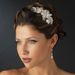 Silver Clear Rhinestone Floral Side Accented Bridal Side Accented Headband Headpiece 1772***Discontinued***