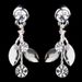 Silver Clear Rhinestone Necklace & Earrings Jewelry Set 9314