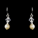 Silver Ivory Czech Glass Pearl and Bead & Swarovski Crystal Bead Necklace 8657 & Earrings 2031 Jewelry Set