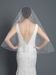 Single Layer Bridal Wedding Fingertip Veil w/ Beads, Rhinestones, Crystals, Pearls & Sequins Veil V 1161 1F