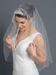 Single Layer Bridal Wedding Fingertip Veil w/ Beads, Rhinestones, Crystals, Pearls & Sequins Veil V 1161 1F