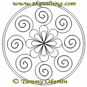 Rosette Curlique Block 8 Rosette Curlique Block 8