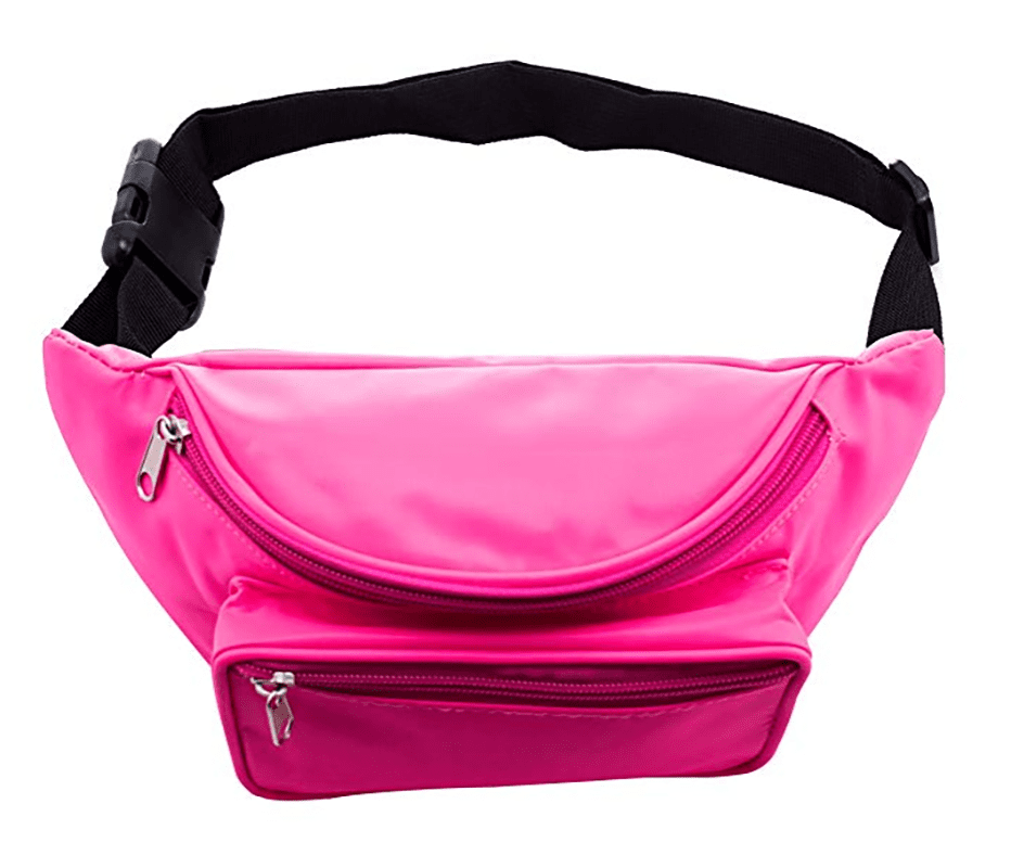 S For Women Xuniea 80s Neon Retro Belt Bag With Zippered