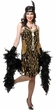 Adult Black/Gold Teardrop Mirror Sequin Flapper Costume