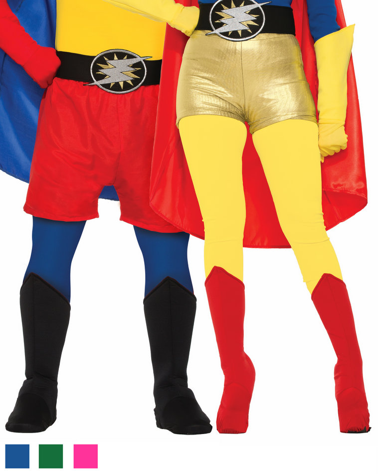 Forum Adult Yellow Super Hero Boot Tops - Gelbe Superhelden-Stiefel-Oberteile Für Erwachsene