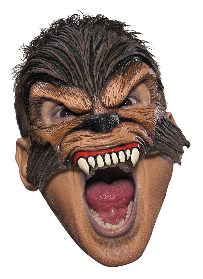 Brown Wolfman Mask Candy Apple Costumes Gothic & Scary