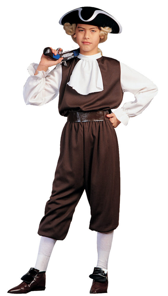 Child's Colonial Boy Costume Candy Apple Costumes Black History