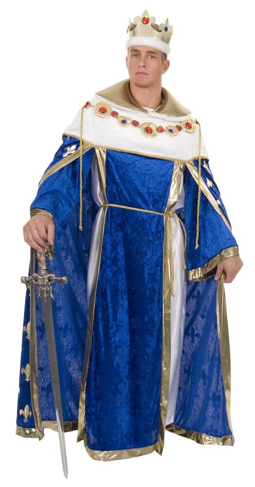 Deluxe Adult Blue Royal King Costume Candy Apple Costumes Castles
