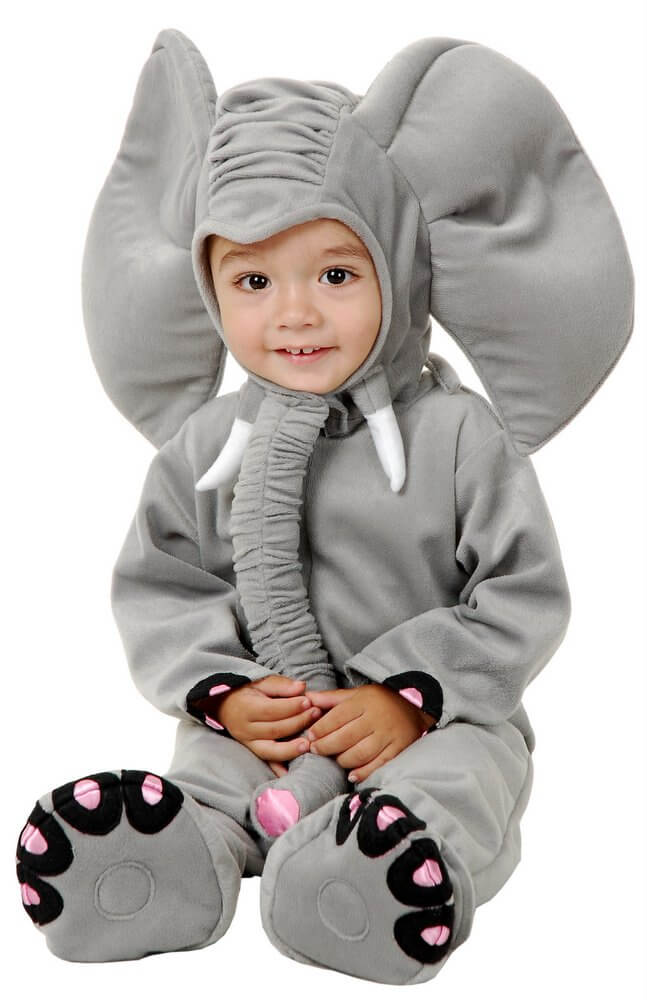 Deluxe Child/Toddler Plush Elephant Costume Candy Apple Costumes