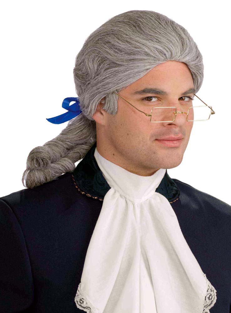 Gray Colonial Man Wig Candy Apple Costumes Men's Wigs
