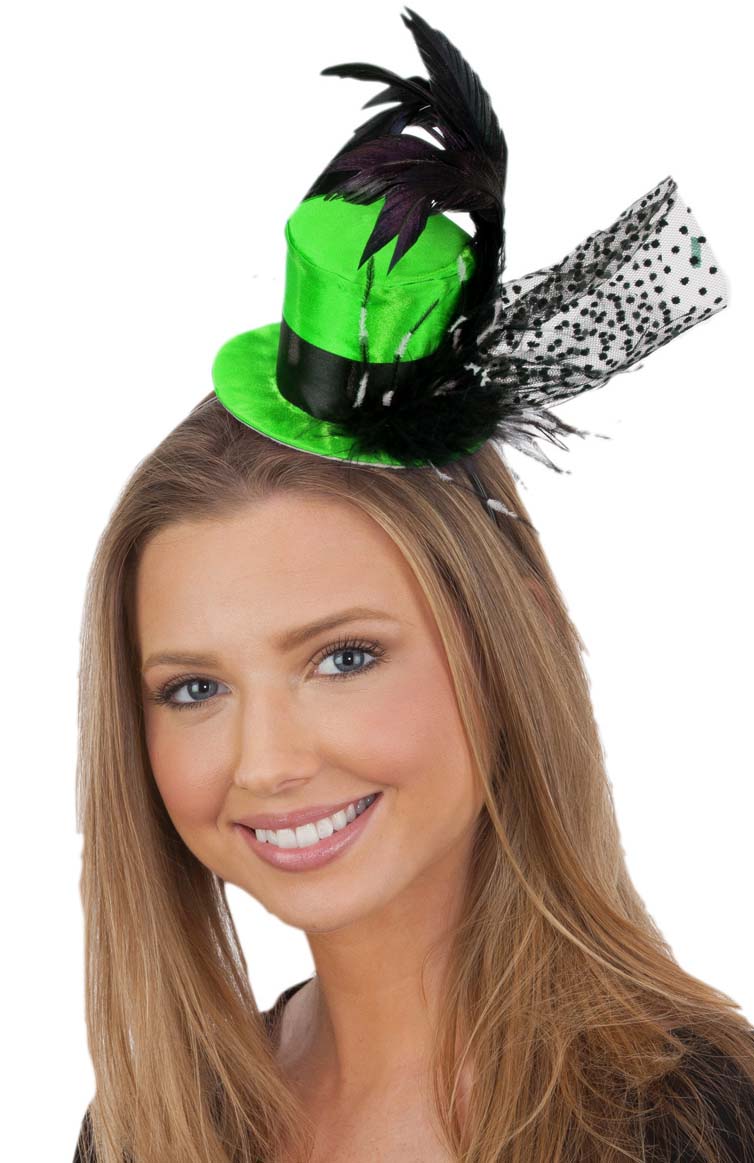 green mini top hat