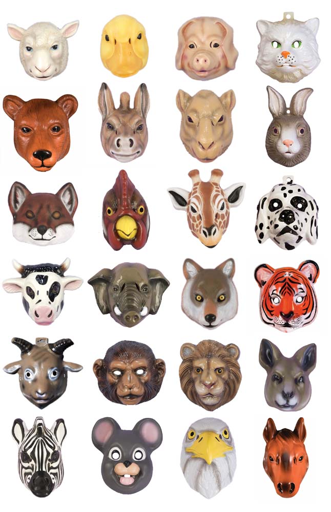 Plastic Animal Masks
