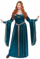 sage green dress lulus Long Plus Size Green Medieval Costume main image 1