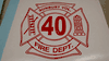 Custom Made FIREFIGHTER Shield w/DEPT name Custom Made FIREFIGHTER Shield w/DEPT name