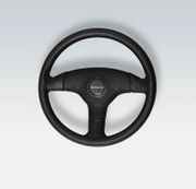 V60 B Antigua steering wheel Black grip - SOFT TOUCH GRIP Black spokes並_ 13.8並_ (350 mm) (UFLEX)