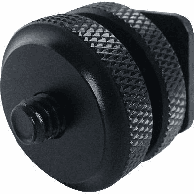 1/4"-20 Tripod Screw to Flash Hot Shoe Adapter