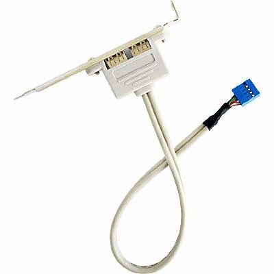 2-Port USB 2.0 PCI Bracket Hub Splitter Internal for Motherboard