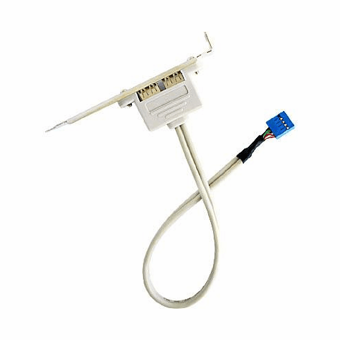 2-Port USB 2.0 PCI Bracket Hub Splitter Internal for Motherboard