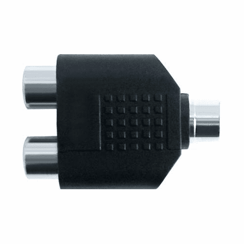 3.5mm Female to 2 RCA Female Jack Adapter Connector