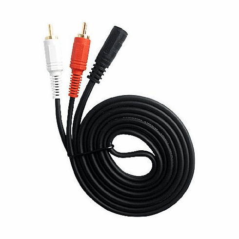 3.5mm Female to L+R Audio Cable Cord