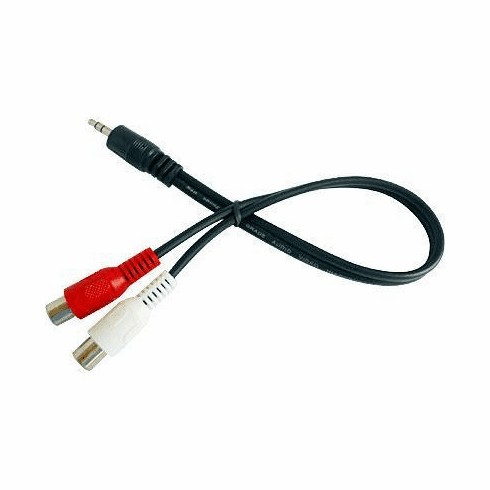 3.5mm Stereo Male to 2 RCA Female Cable