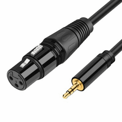 3.5mm TRS Male to XLR Female Balanced Audio Cable 6"