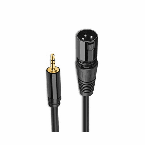 3.5mm TRS Male to XLR Male Balanced Audio Cable 6"