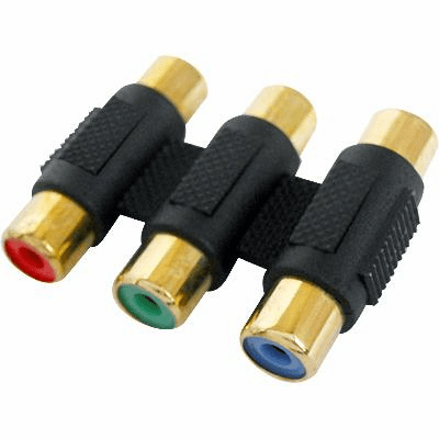 3 RCA Female to Female Coupler Adapter