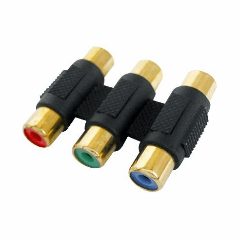 3 RCA Female to Female Coupler Adapter