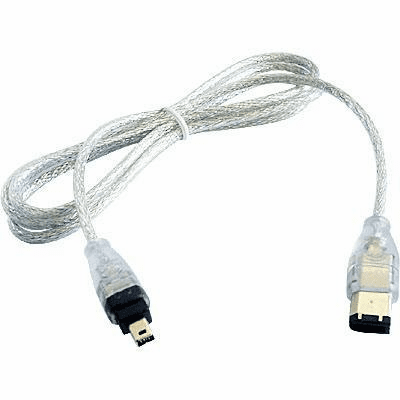 4-pin to 6-pin i.Link(IEEE 1394) Cable for Panasonic Camcorder