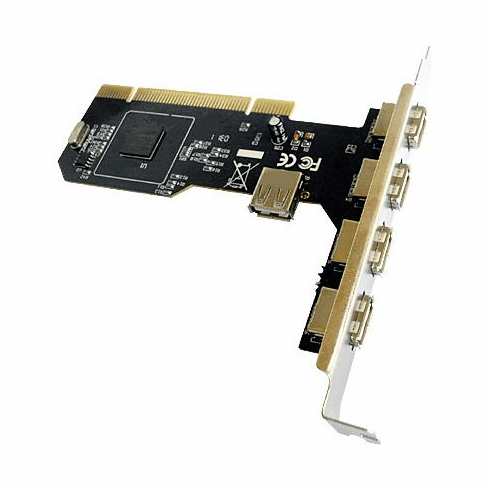4 Port USB 2.0 Hub High Speed 480mb PCI Card