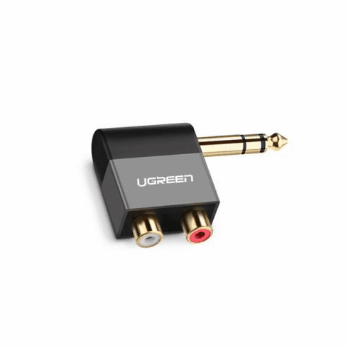 6.35mm TRS Male to RCA Female Audio Converter