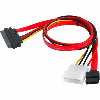 7+15P Serial ATA SATA to IDE 4 Pins Power Data Cable