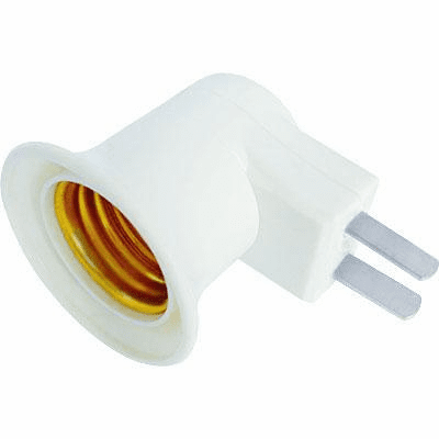 AC Plug to E27 Socket Bulb Holder Adapter Converter with Switch