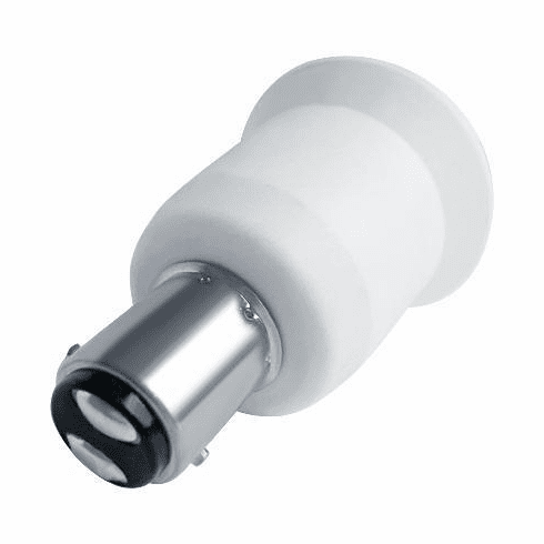 BA15D to E26 Light Lamp Bulb Adapter Converter