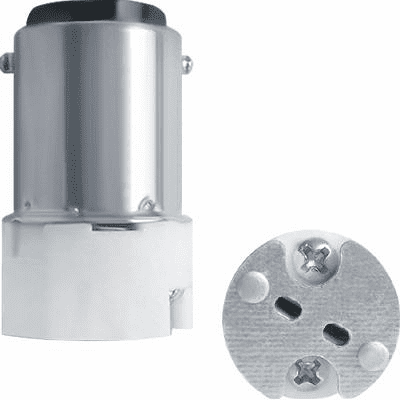 BA15D to MR16 Light Lamp Bulb Adapter Converter