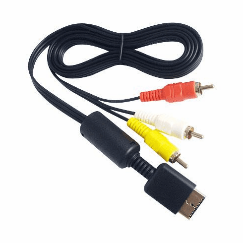 Composite AV Cable / Cord For Sony PS2 / PS3 Playstation