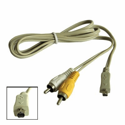 Composite AV Cable for Nikon CoolPix 4300 4500 5000 5400
