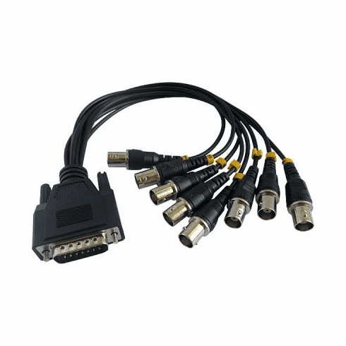DB15 male to 8 BNC male Cable