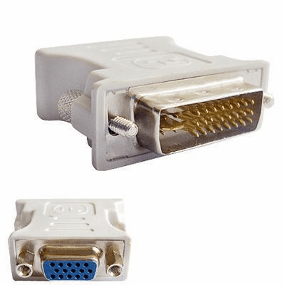 DVI Male (24+5 pin) to VGA Female (15 pin) Adapter